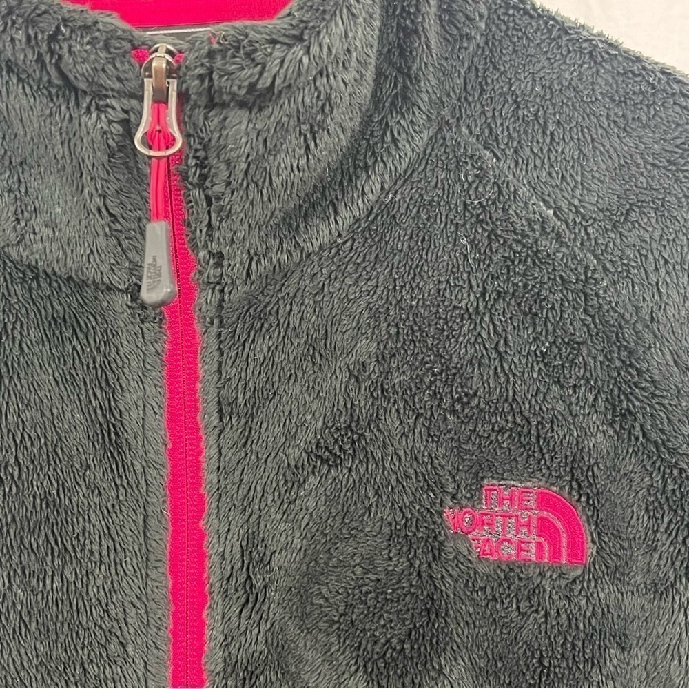 The North Face black Full Zip fuzzy Fleece Jacket Women’s Large. - Picture 3 of 7